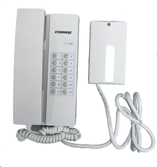 Commax 12 Station Intercom Master Unit with numeric keypad for easy communication