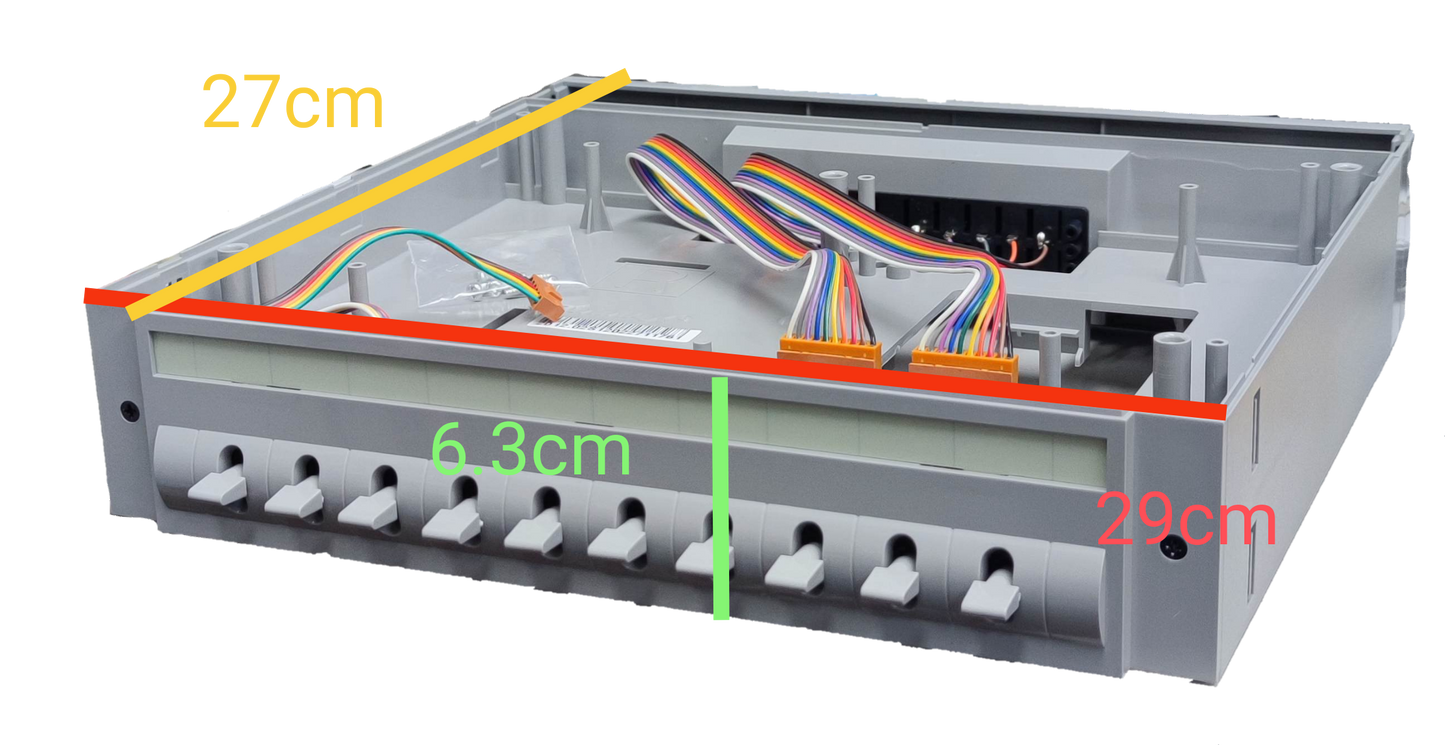 Commax Expansion Unit 10 Station for CLS-10T with multiple connection ports and wiring for CCTV security system