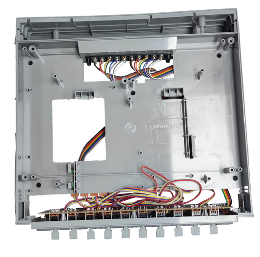 Commax Expansion Unit 10 Station for CLS-10T with internal wiring and connection ports for security systems