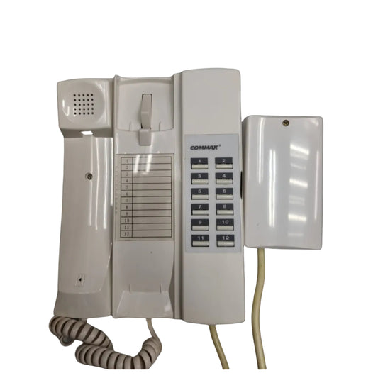 Commax Intercom 12 Station Master Unit TP-12 white wall-mounted security communication device