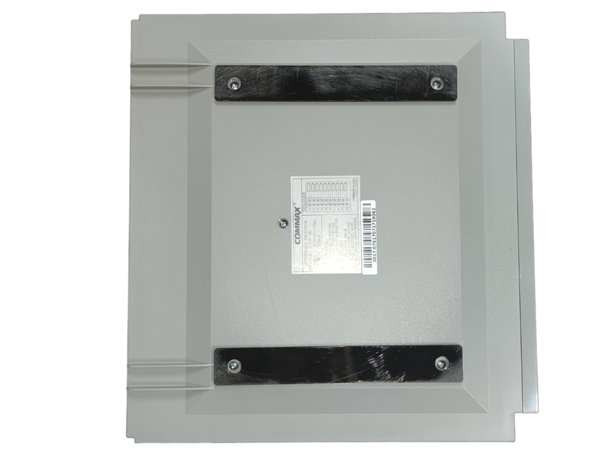 Commax Intercom Station 220V with Handset back panel showing mounting brackets and label