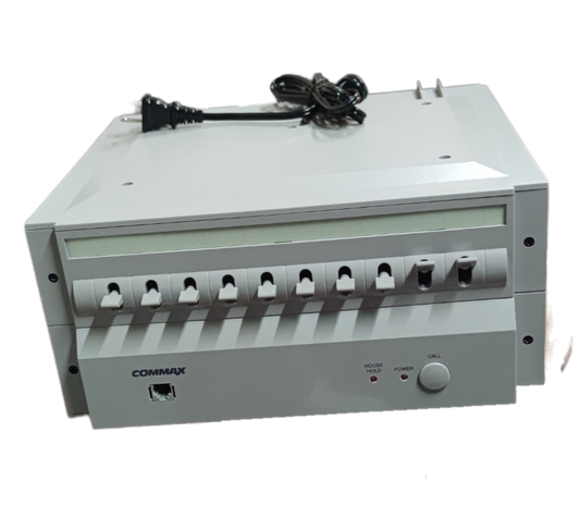 Commax Intercom Station 220V with Handset security system unit in white with multiple control switches