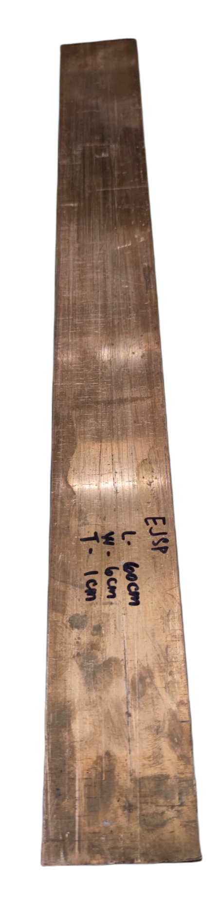 Copper bus bar 3mm thick assorted length suitable for electrical connections and installations