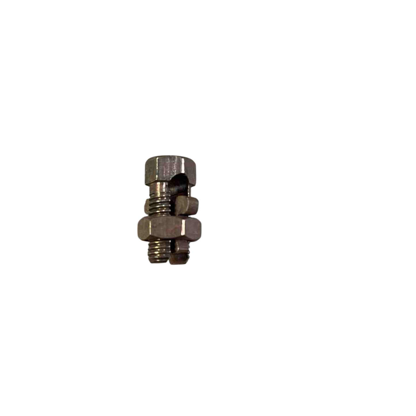 Solderless Connector 1 Bolt 1.25-8MM metal inline electrical terminal with nut and clamp for wiring