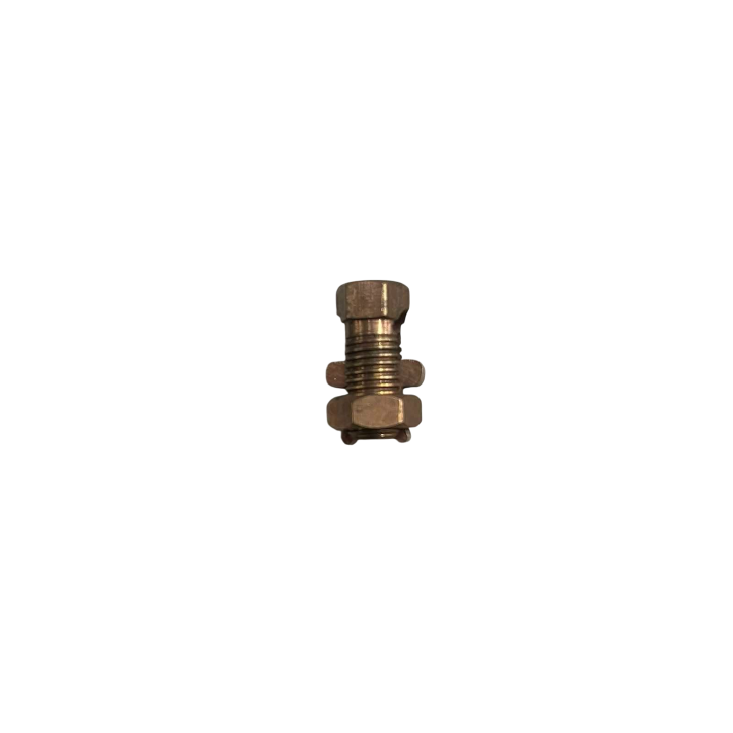Local Solderless Connector 1 Bolt 1.25-8MM brass electrical terminal with nut and threaded bolt for wire connections