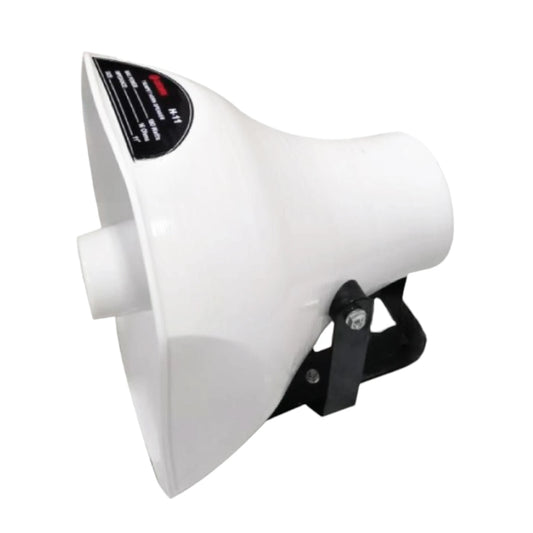 Crown 180W Horn Speaker 16 Ohms white outdoor PA horn with adjustable black mounting bracket