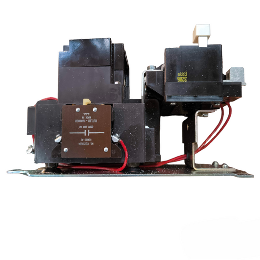 Cutler Hammer Magnetic Contactor Starter Size 3 with black casing and attached wiring for power control