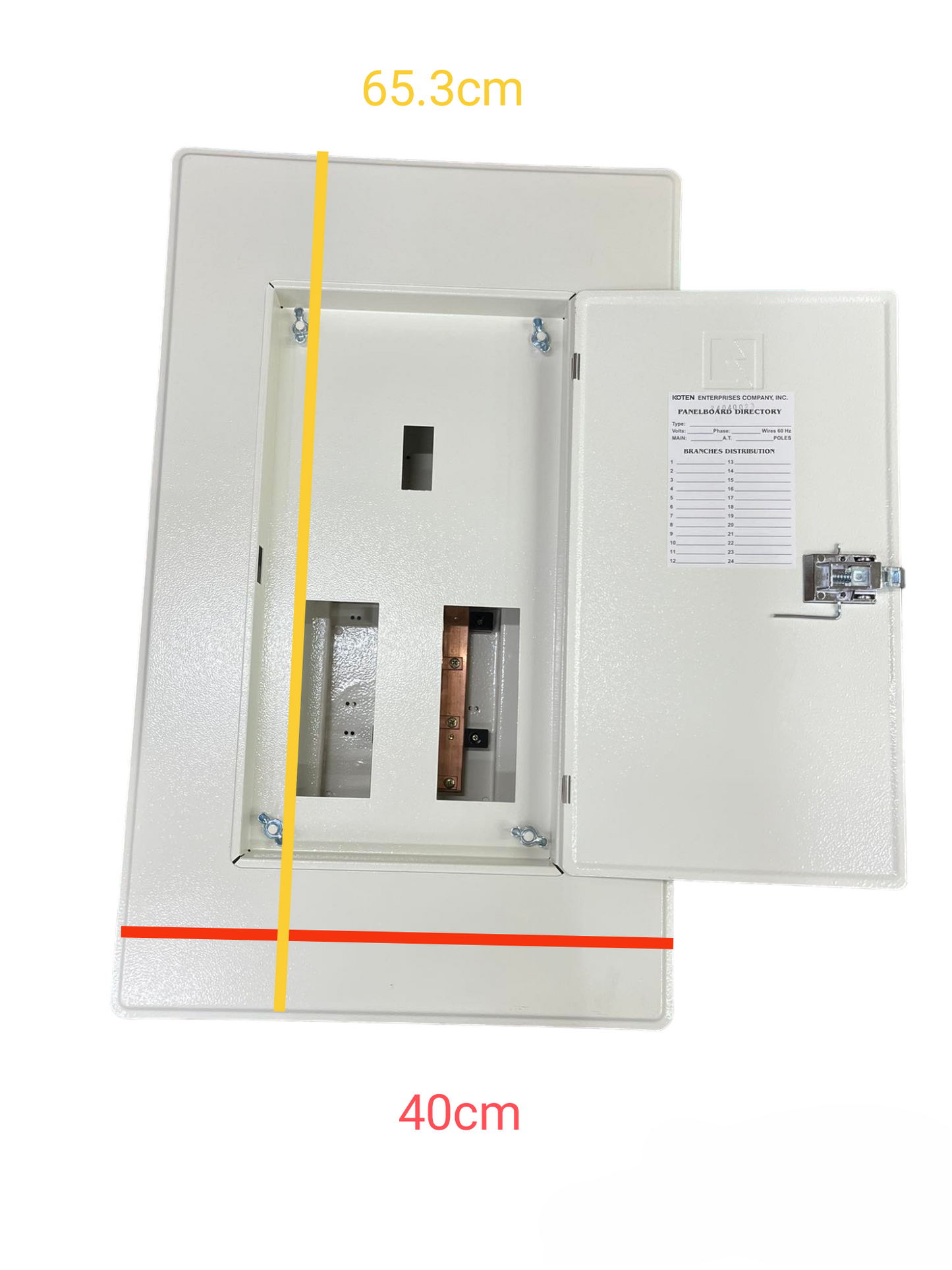 Koten & Taiyou Panel Board 175A 2Pole Main 250SPS with 6 Branches 2 Pole Bolt on