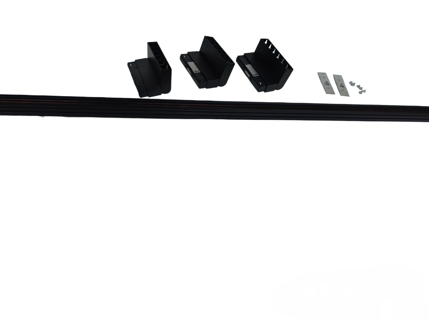 ILLUMIQ TERRA Magnetic Track Light 1 Meter 26mm with 3pcs 6W LED Foldable Grille Track Light Warm White 3000K 220V