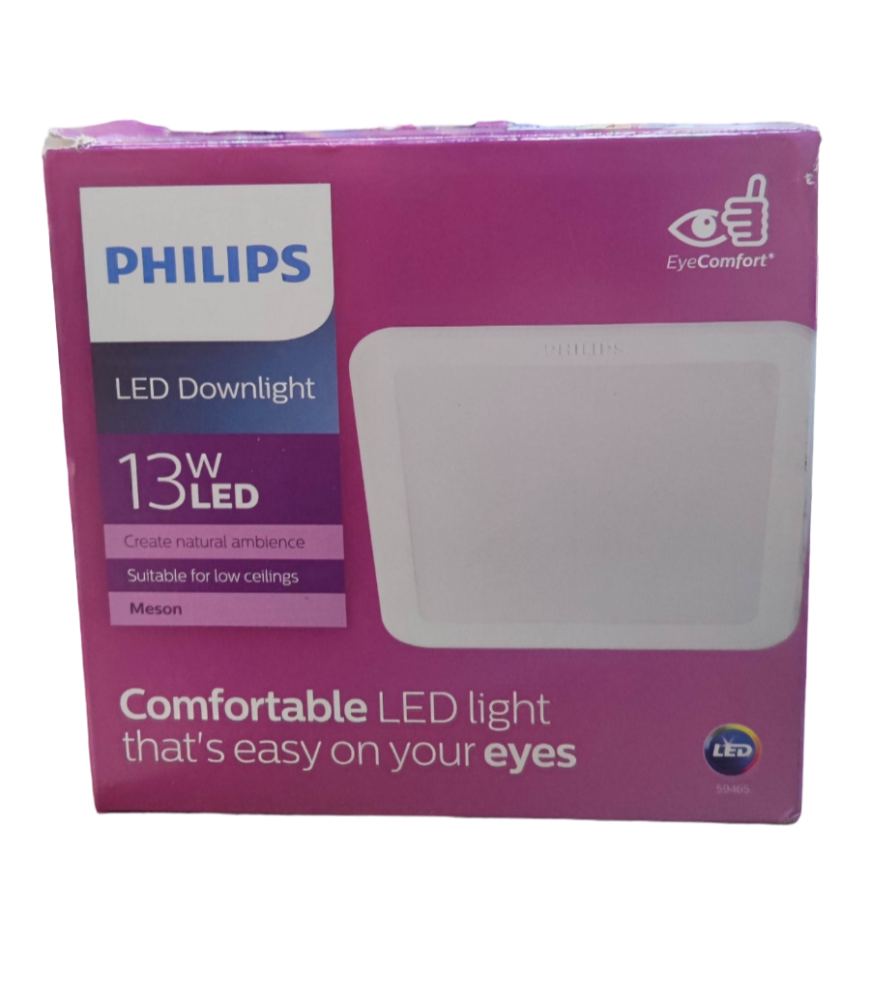 Philips 13W LED Downlight 220V Square 140mm (5.5") Daylight