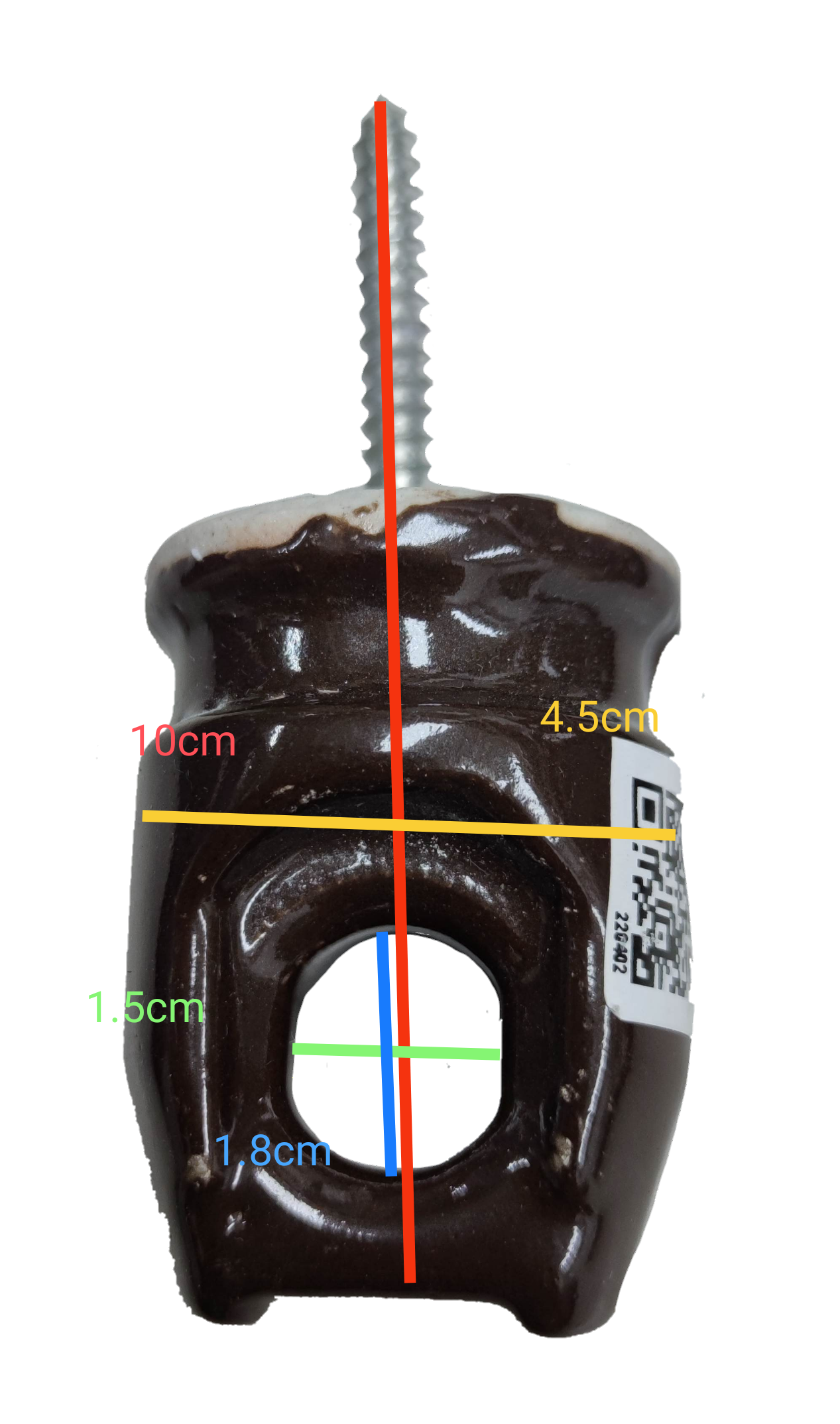 Local Screw Insulator Big (Pin Insulator)