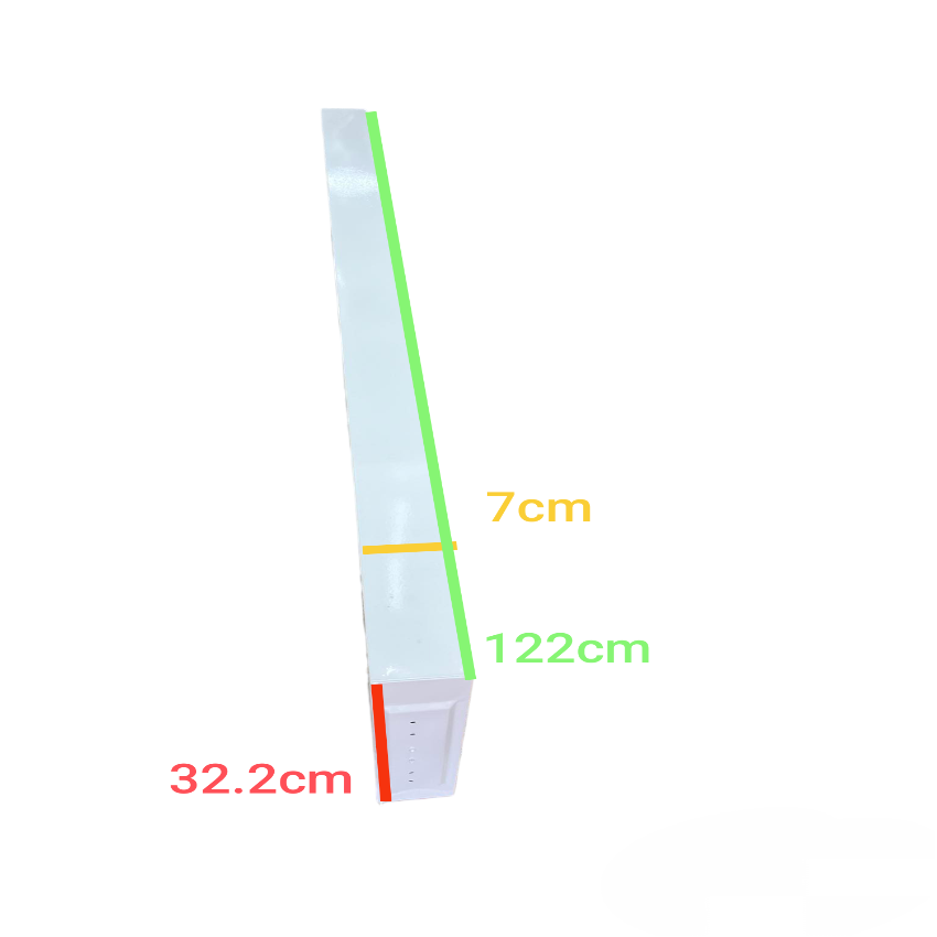 Ecolum 12x48" T8 Louver Recessed LED Fluorescent Fixture with Lamp Daylight 6500K 220V Troffer