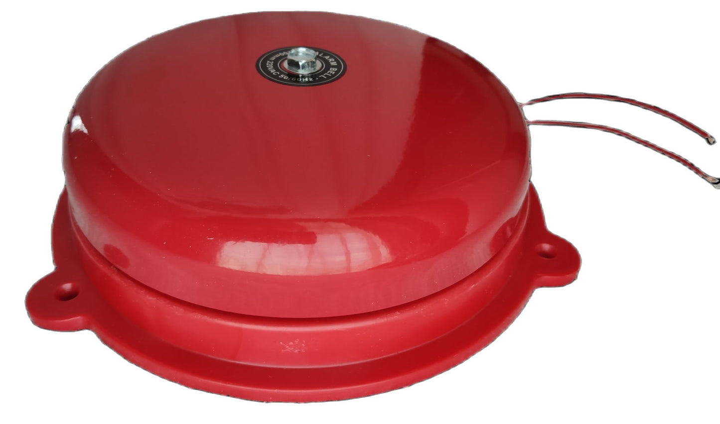 Grippes 6" Round Bell , Fire Alarm Bell 6" 150mm , 6" Red Round Bell 24V Round Bell 150mm, Bell