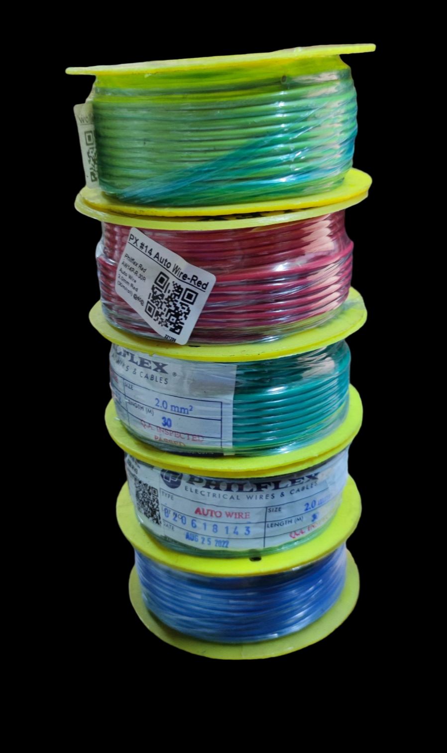 Philflex Auto Wire AWG 14 ( 2.0 mm), Automotive Wire #14 (2.0 mm) Black