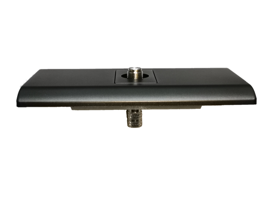 Electx Electrical Supply dark gray cable TV outlet with metal connector and sleek rectangular design