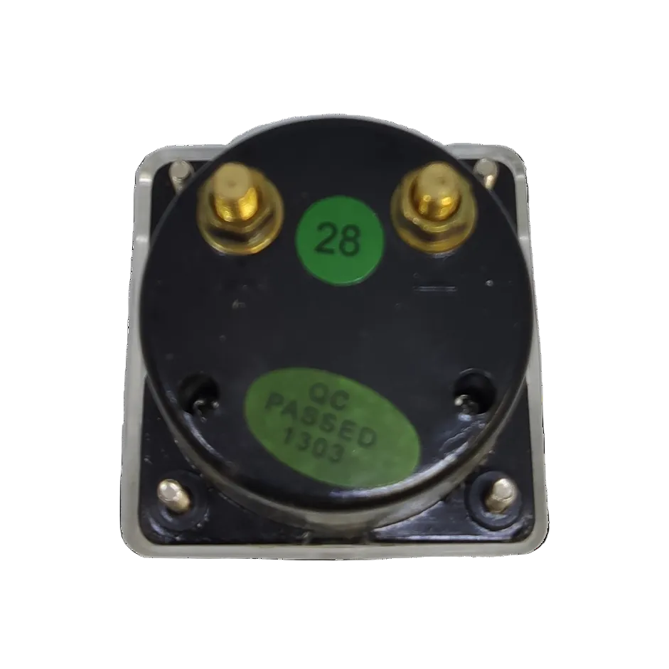 Denko DC volt panel meter with dual gold terminals for accurate voltage measurement in electrical applications
