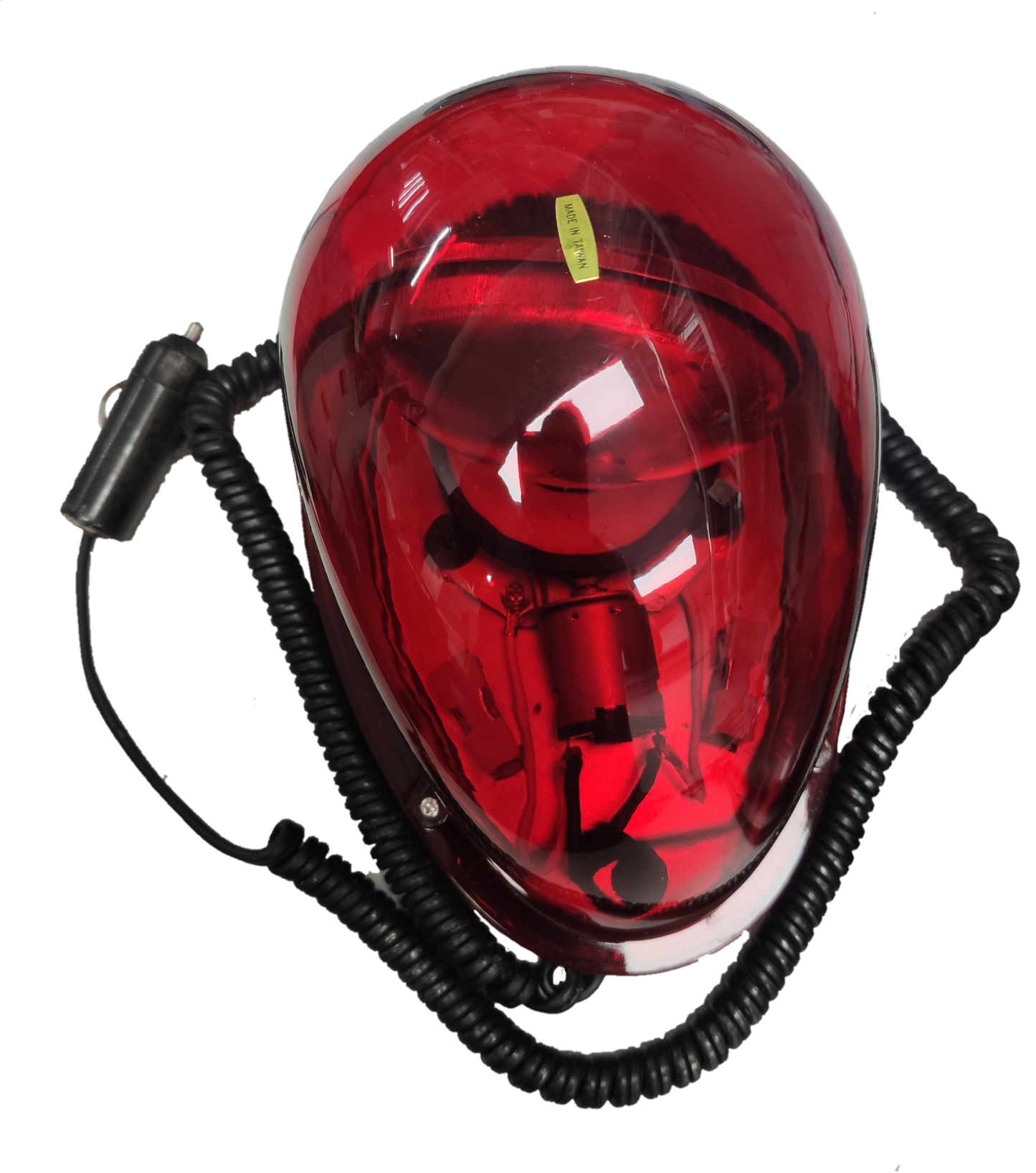 Revolving Light Red 12V with Magnet Base for Easy and Secure , Warning Light Red 12V ( Taiwan)