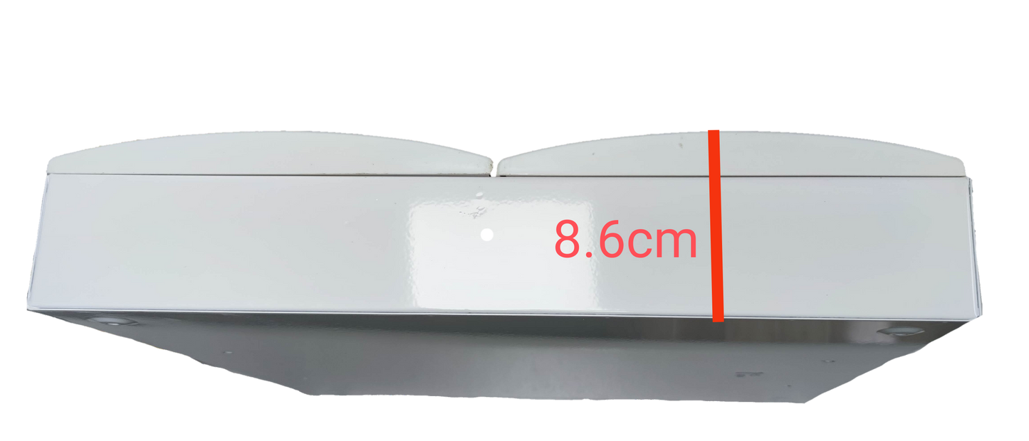 Himel and ZY 1Pole Miniature 32 Ways Distribution Box in white with compact design and 8.6cm width