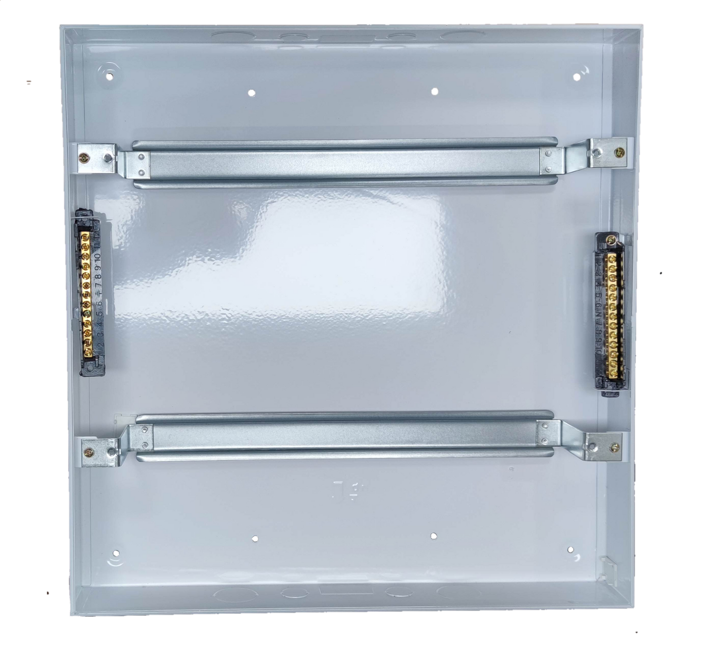Chint Distribution Box Metal Base NB1 Type with metal frame and terminal blocks for electrical circuitry