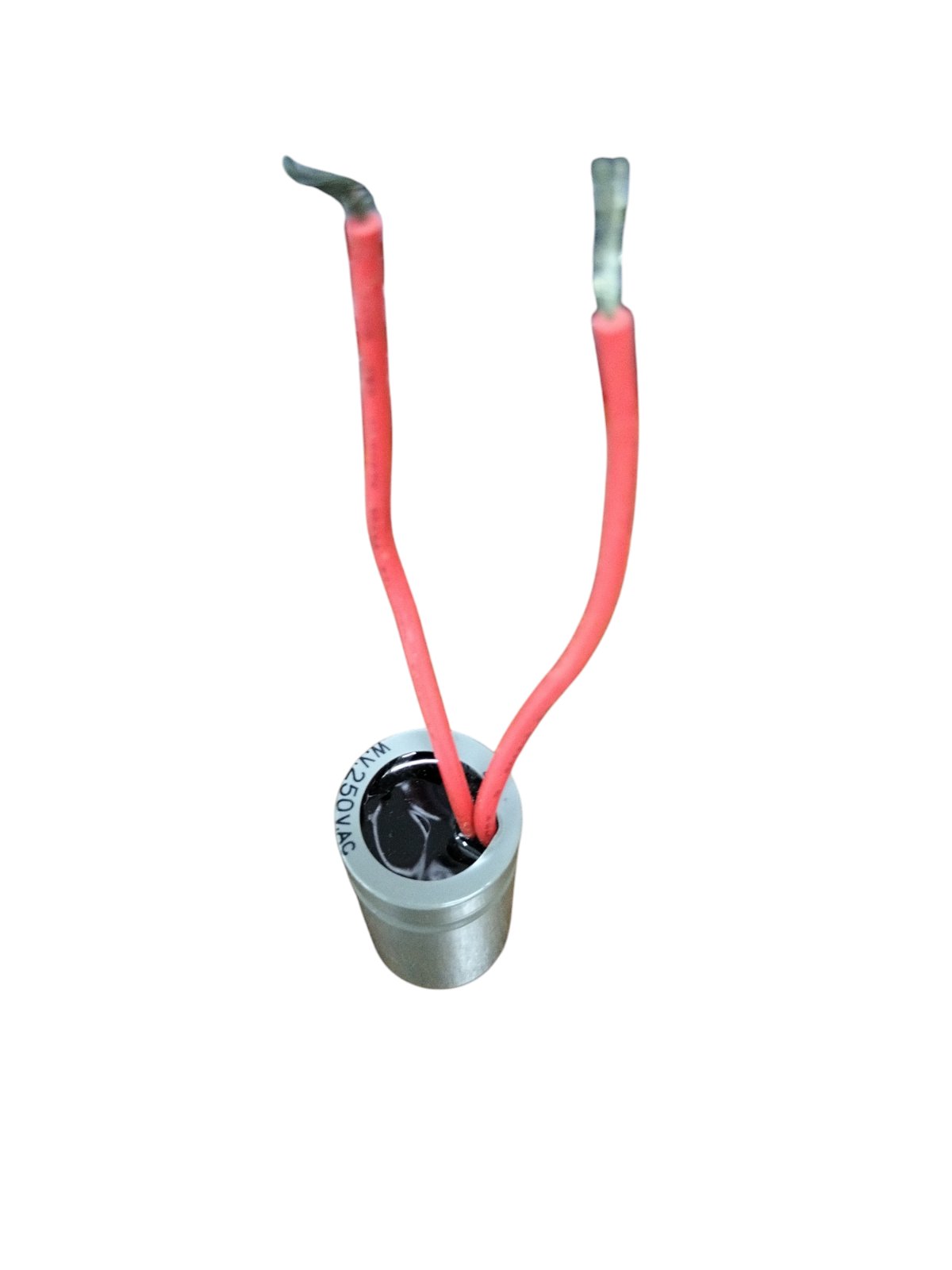 DRE 0.5MFD Motor Running Capacitor with red wires for electrical circuitry and motor applications