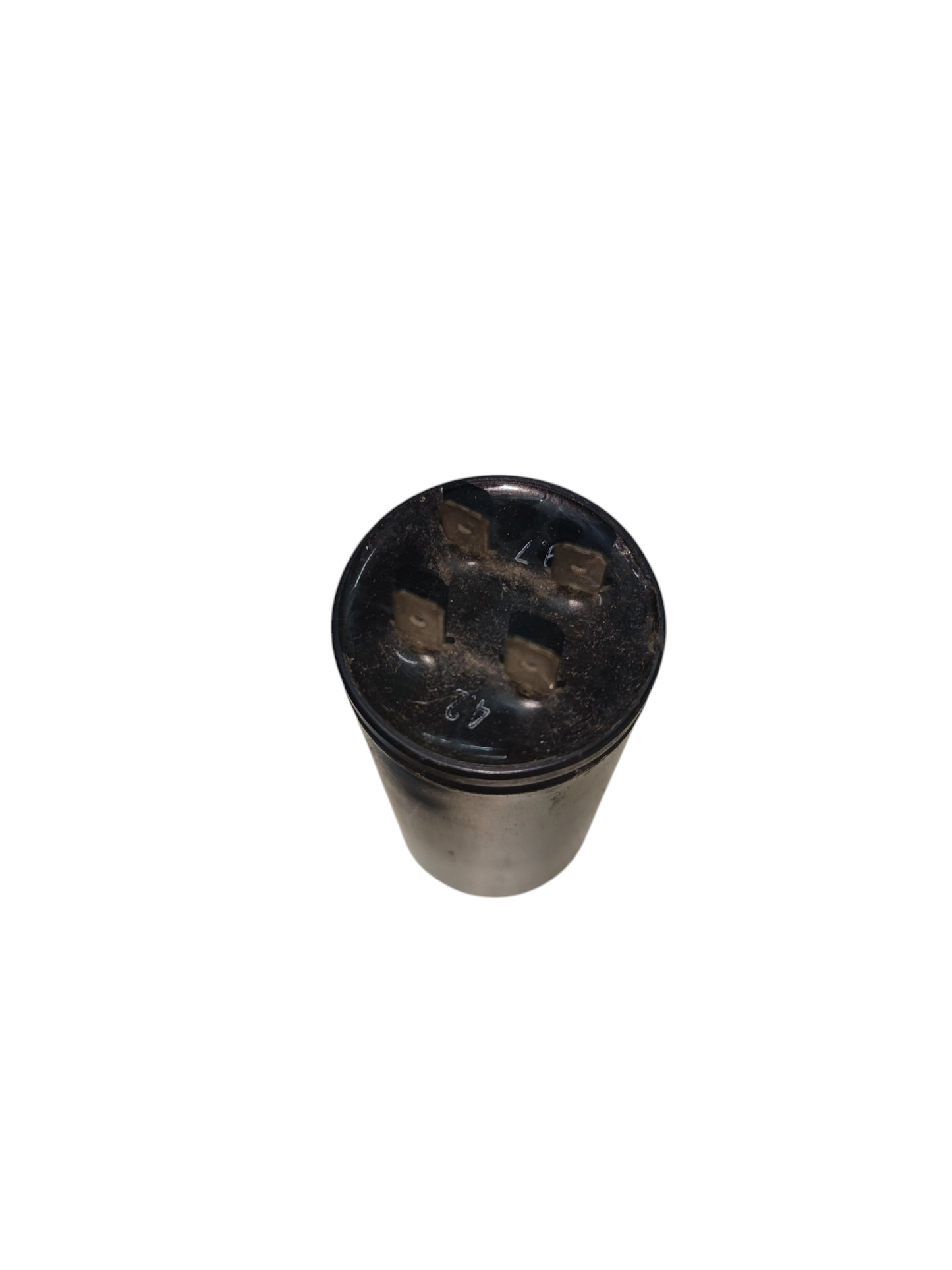 SH electrical dual capacitor 9.7uF 4.2uF 420V 400V cylindrical black component