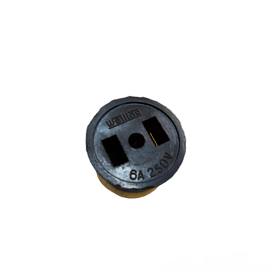 Welling E27 to flat pin adapter 250V black electrical socket connector for wiring