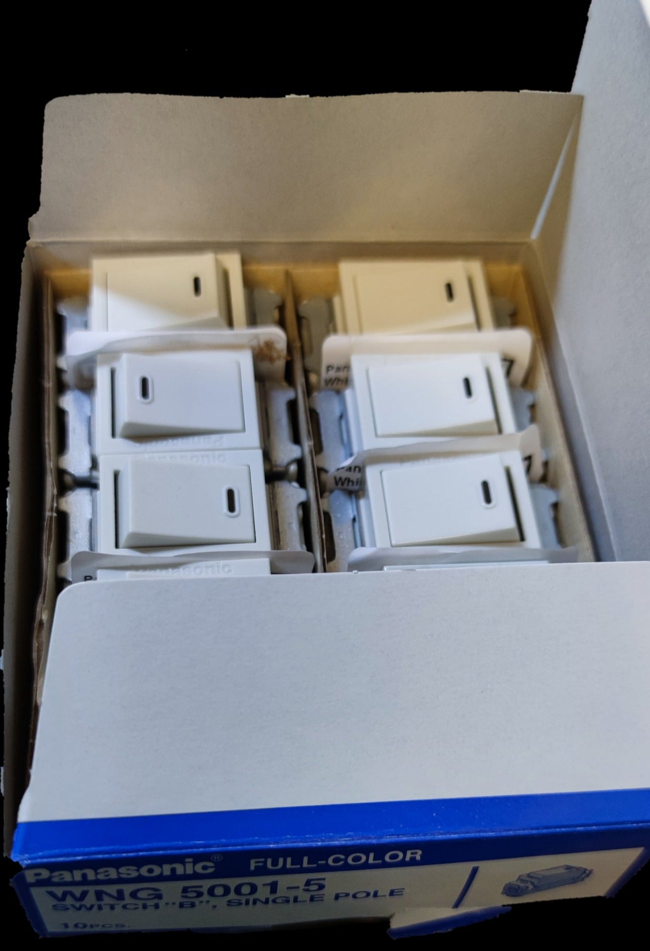 Panasonic 1 Way Switch Device Classic, 1 Way Switch "B" Single Pole Device Classic Series 16A 250V (10PCS)
