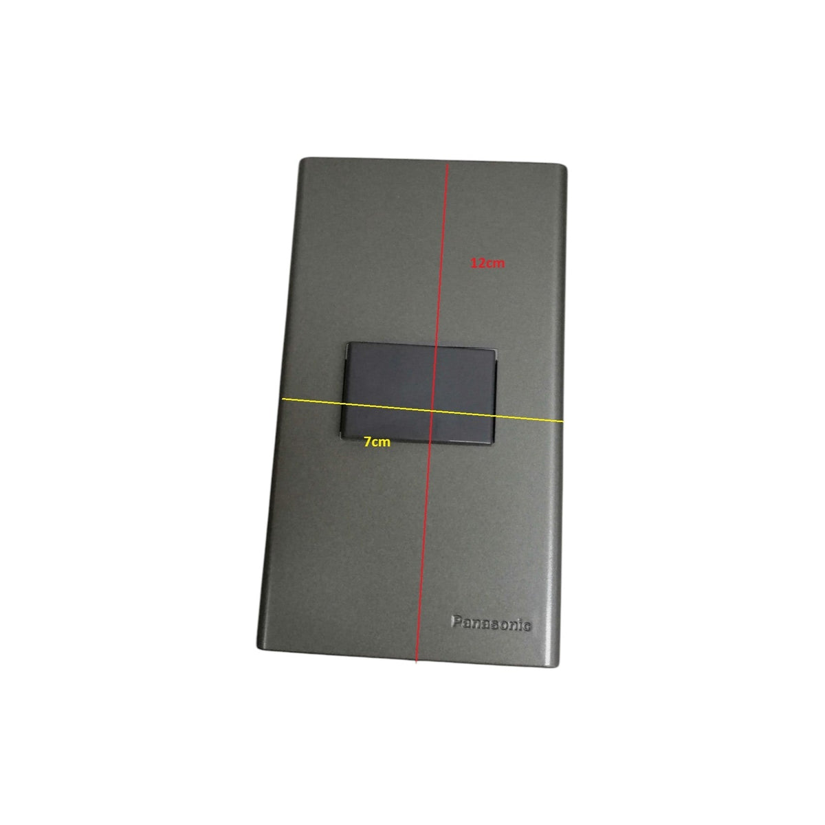 Panasonic 1 Gang 3 Way Switch with Plate Cover 16A 250V Metallic Gray WEG6801MH-1/WEG5002HK-5
