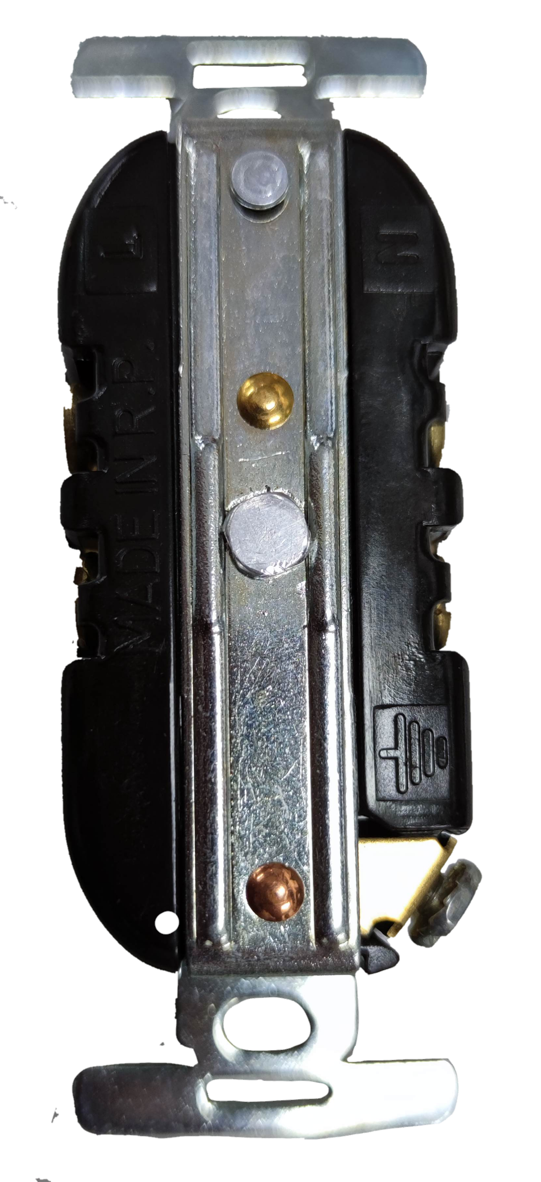 Eagle 2 Gang T-Slot Outlet 15A 250V electrical power point switch component