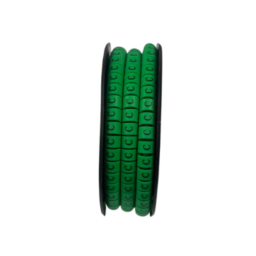 Grippes EC-3G cable marker set 350pcs in green for organized cable management