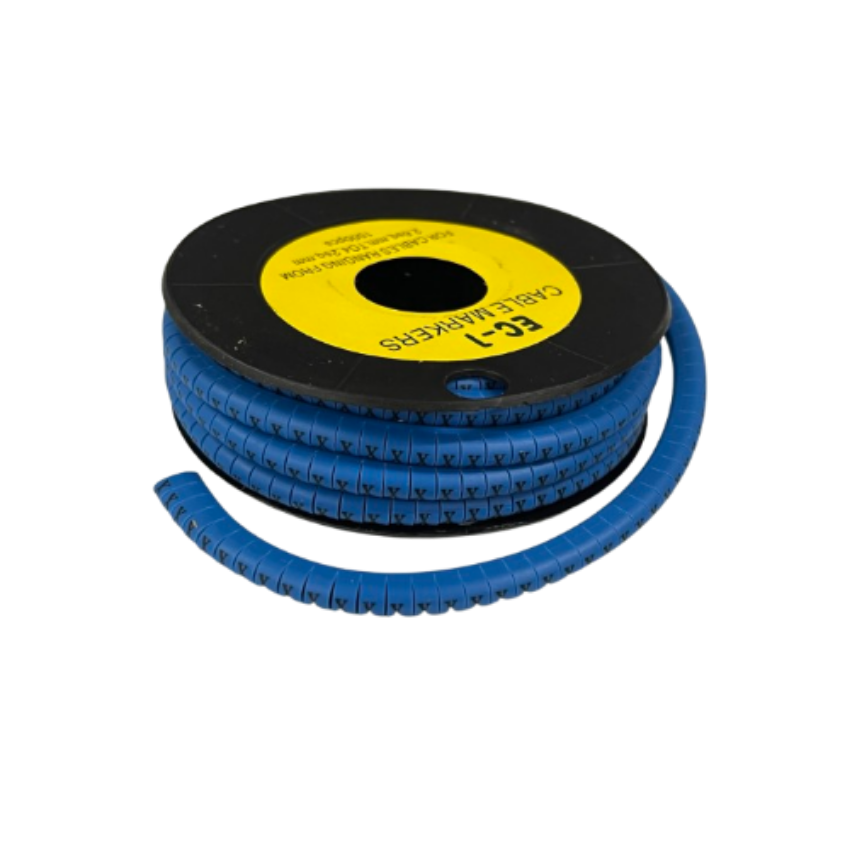 Grippes Cable Marker Blue - X Roll for Easy Cable Management and Organization