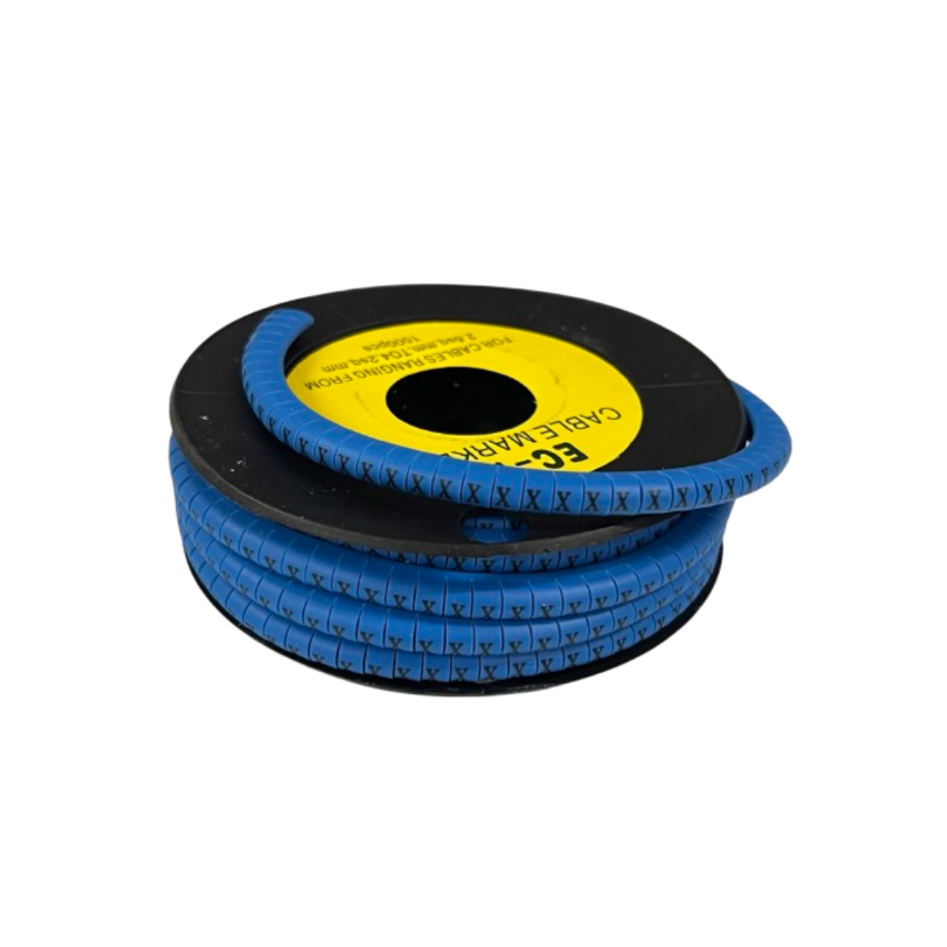 Grippes Cable Marker Blue - X for organized cable management and easy identification of wires