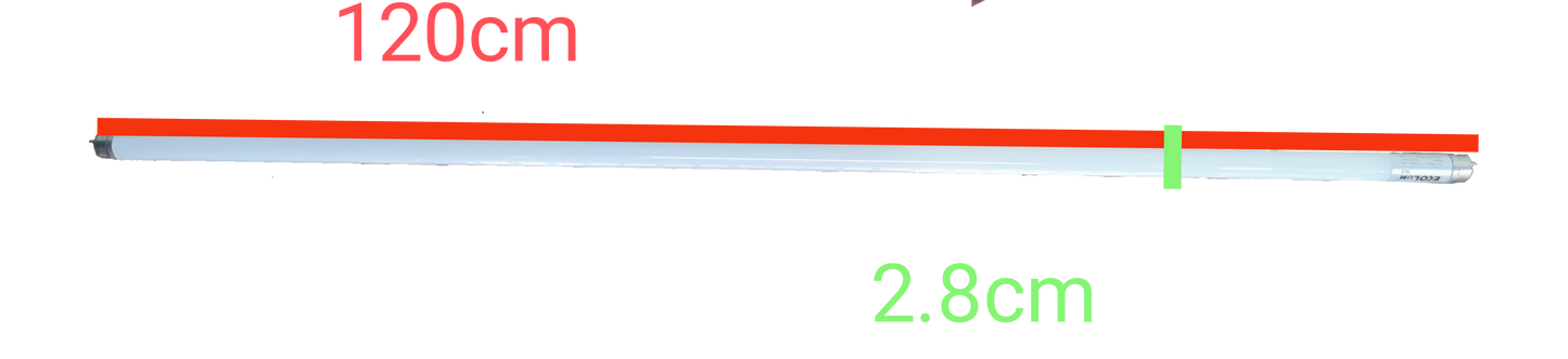 Ecolum 16W LED tube light 1200mm daylight with a slim design for bright illumination