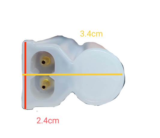 Ecolum LED Bulb Base with Dimensions 3.4cm by 2.4cm for Easy Installation