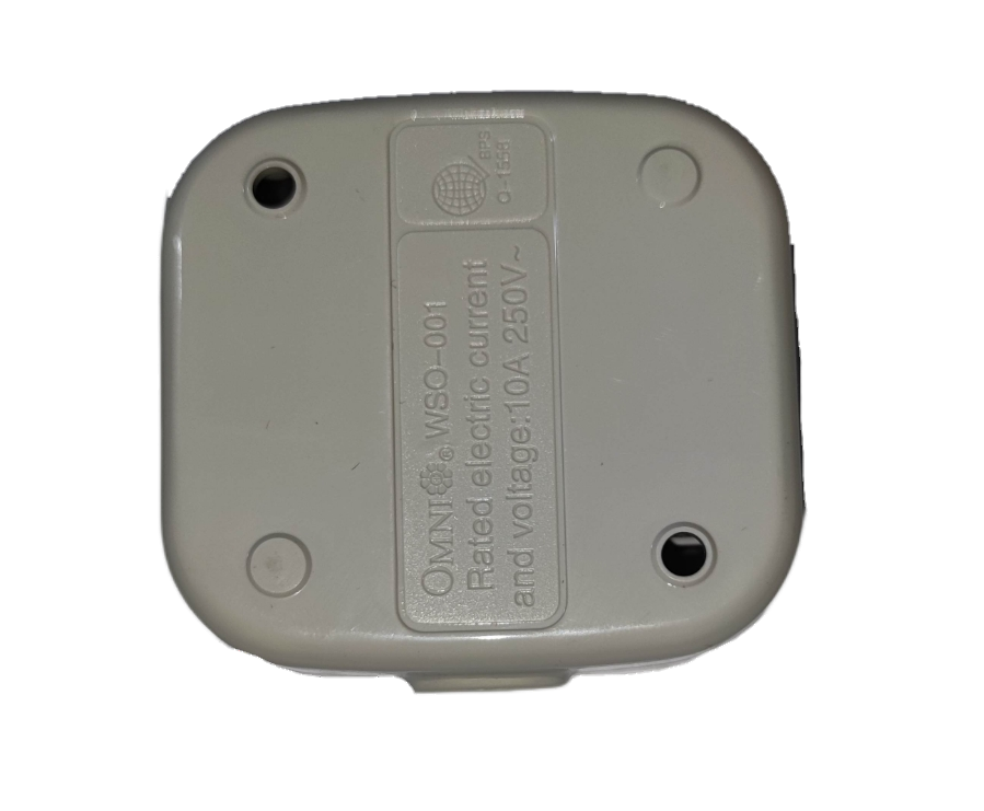 Omni Universal Outlet Surface Type 10A 250V WSO-001 Single Outlet Single Surface Type Outlet WSO001
