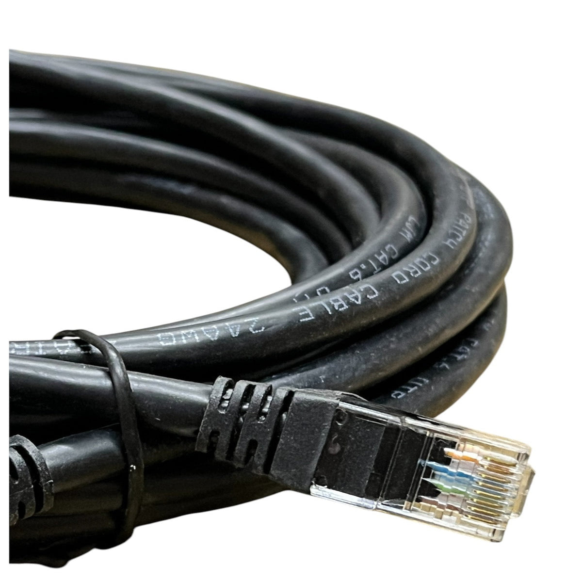Grippes Cat 6 UTP Patch Cord Cable 24AWG 4Pairs 5meters Black