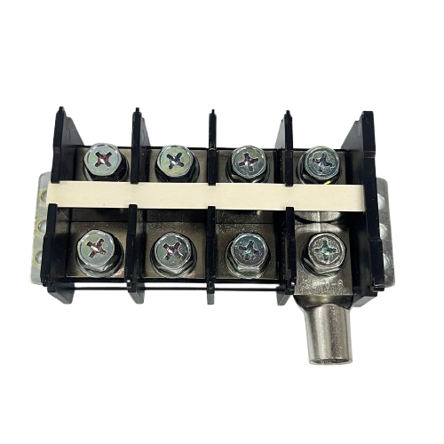 Auspicious 100A Terminal Block with Cover 4 Pairs black plastic 8 screw terminal block with metal lug