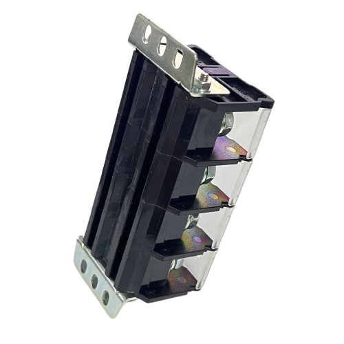 Auspicious 100A Terminal Block with Cover 4 Pairs heavy duty black 4 pair insulated electrical connector