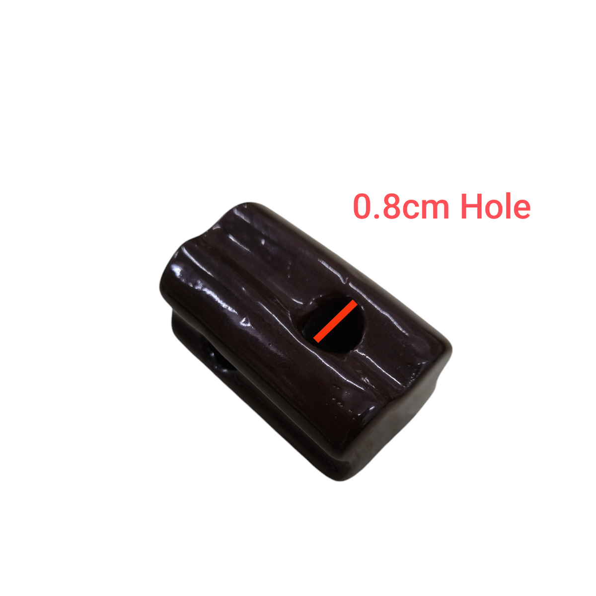 Local electrical ball insulator with a 0.8cm hole for electrical circuitry and parts