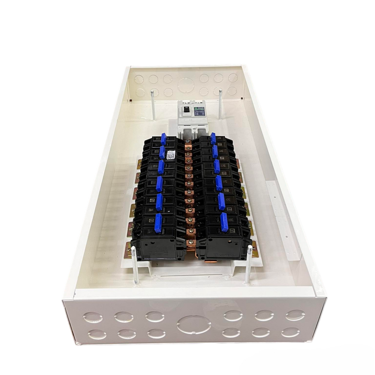 Koten 12 Branches Panel Board white metal distribution box with two rows of breakers and main switch