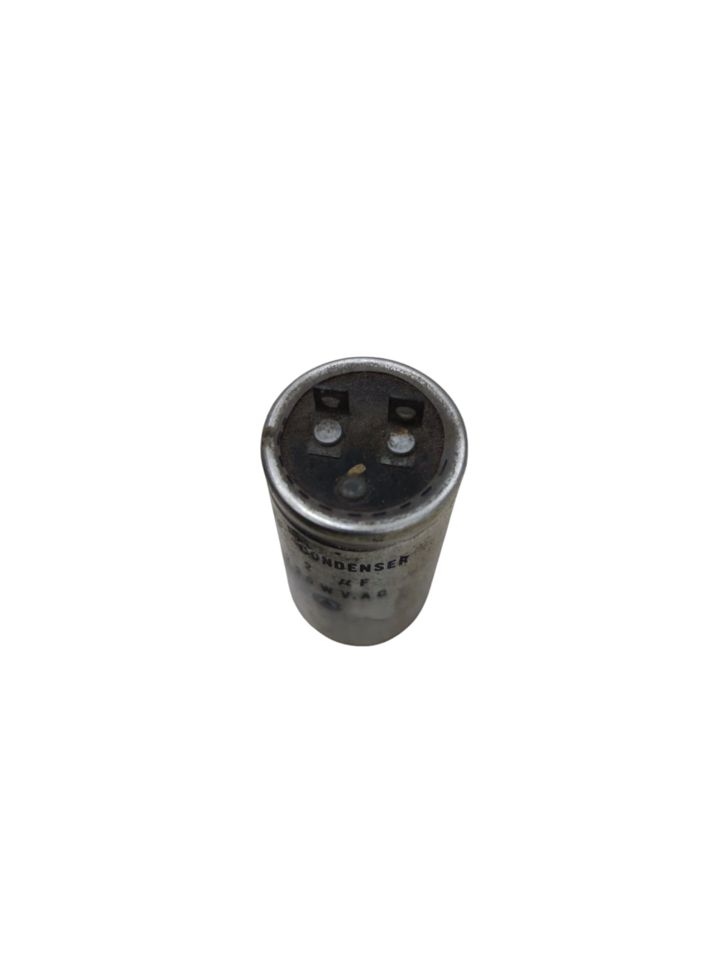 2uF 250V capacitor electrical component with three terminals made in China for circuitry use