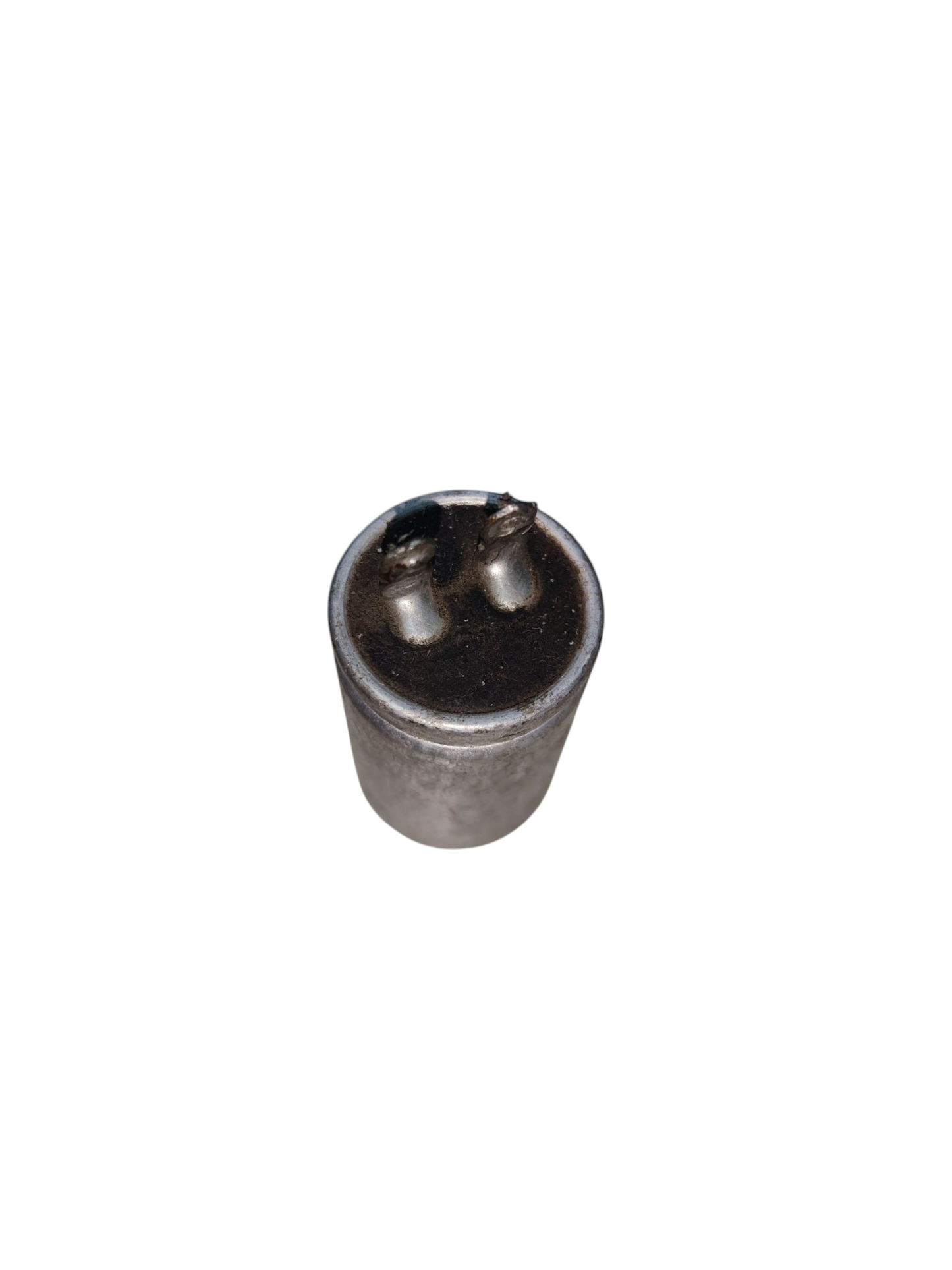 2uF 250V capacitor electronic component with metal casing and dual terminals from China