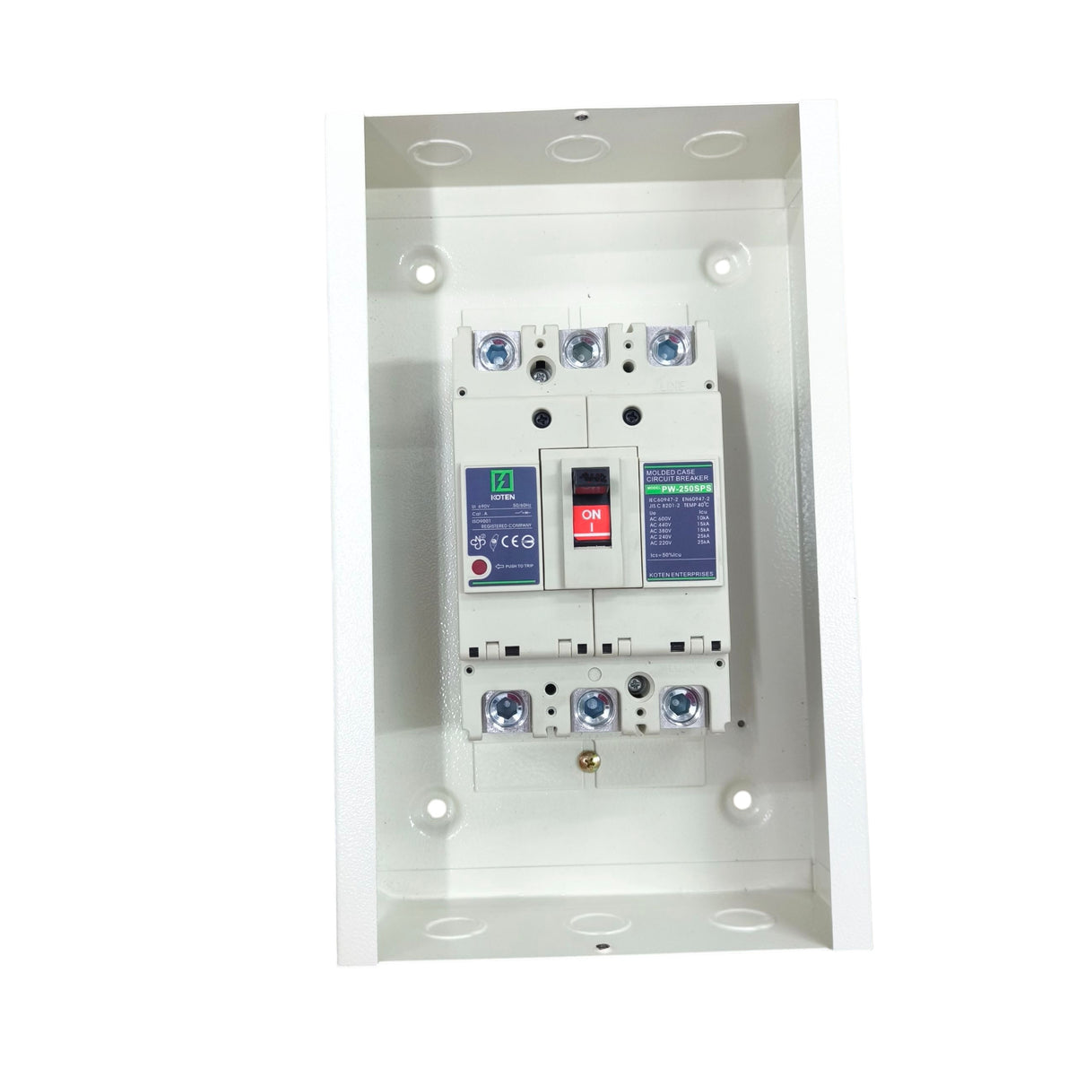 Koten Circuit Breaker in White Enclosure for Safety, available at electx Electrical Supply
