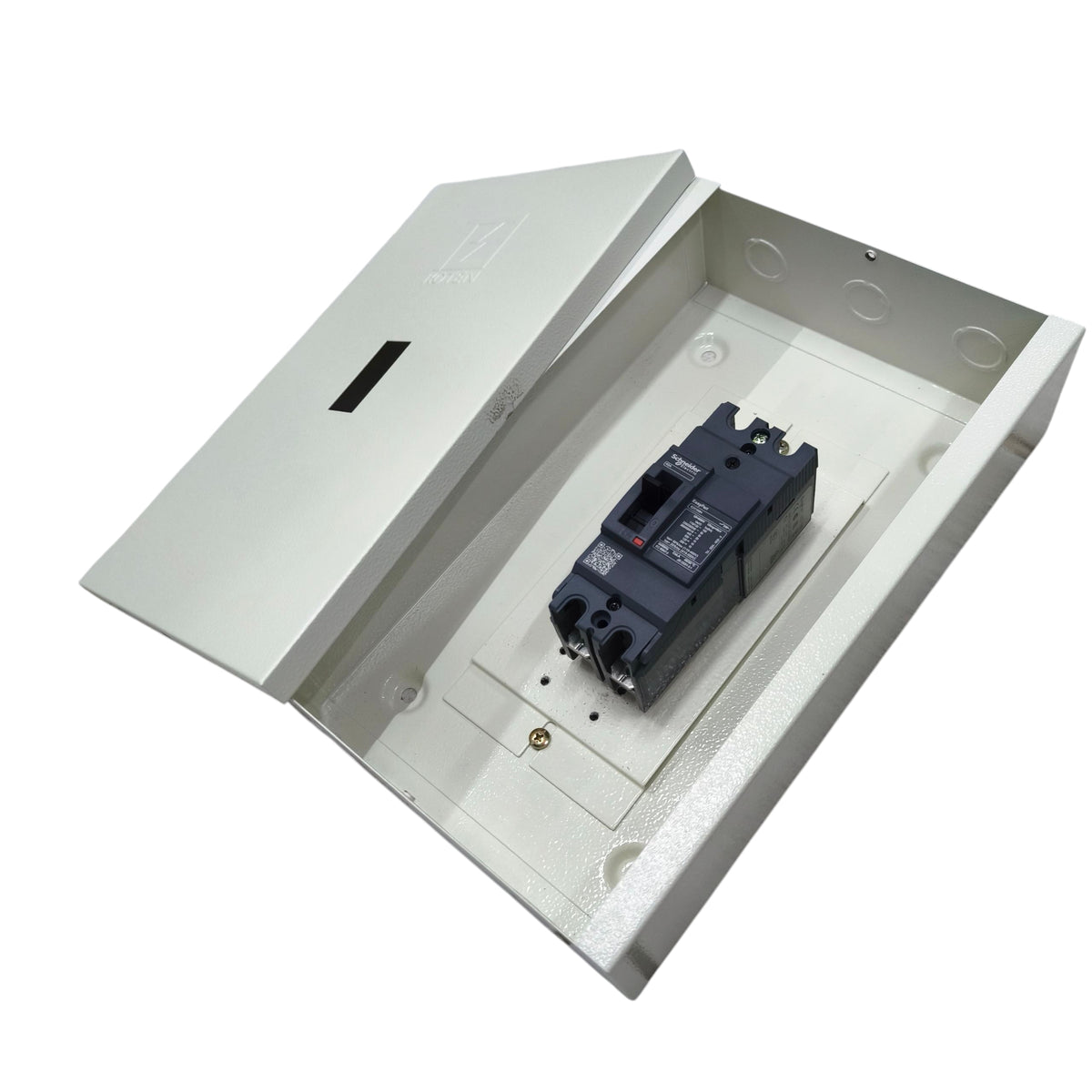 Schneider Circuit Breaker installed in an electrical panel from electx Electrical Supply