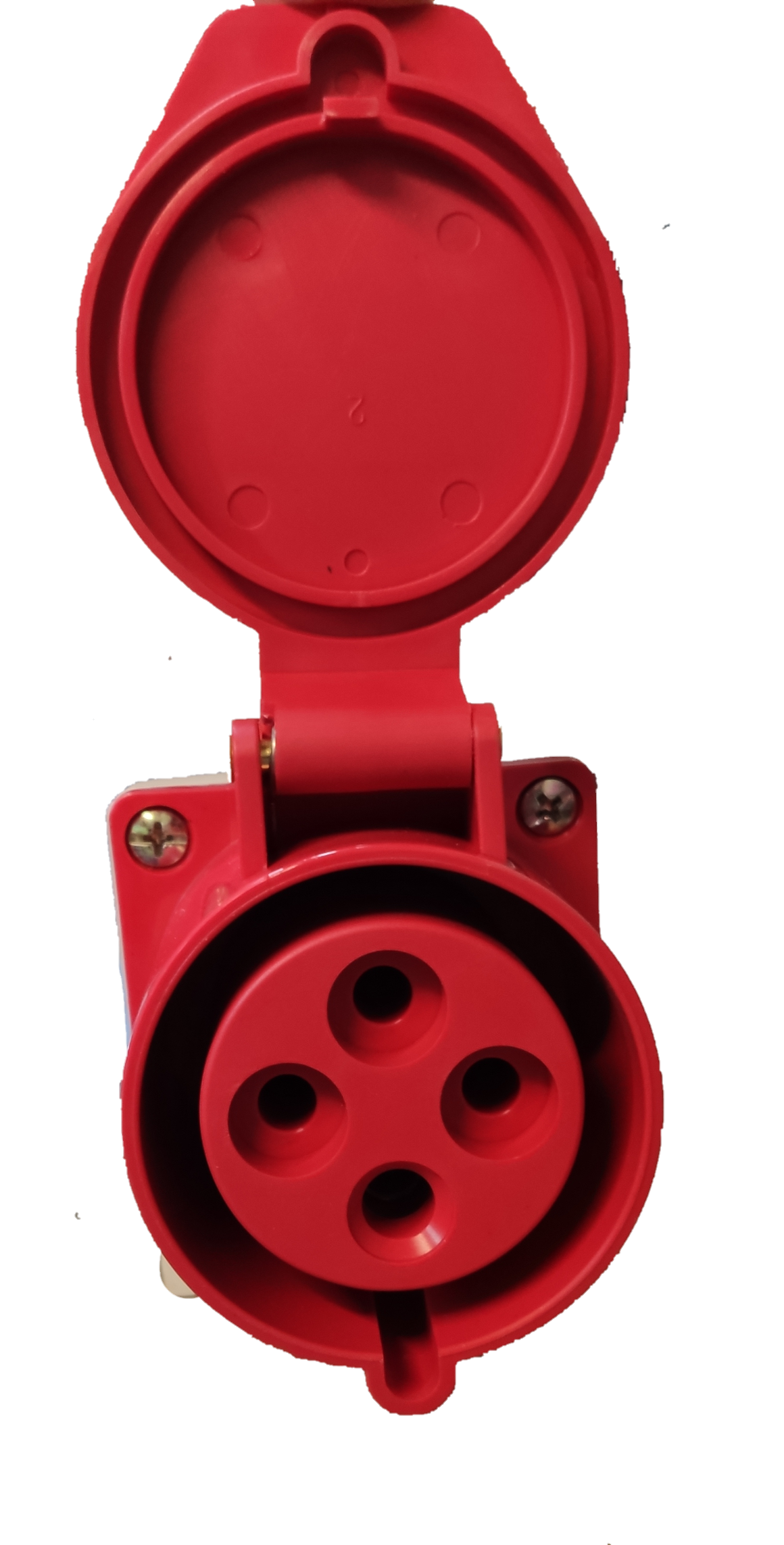 Grippes Electx Electrical Supply Red Circular Socket Connector for Reliable Power Connections