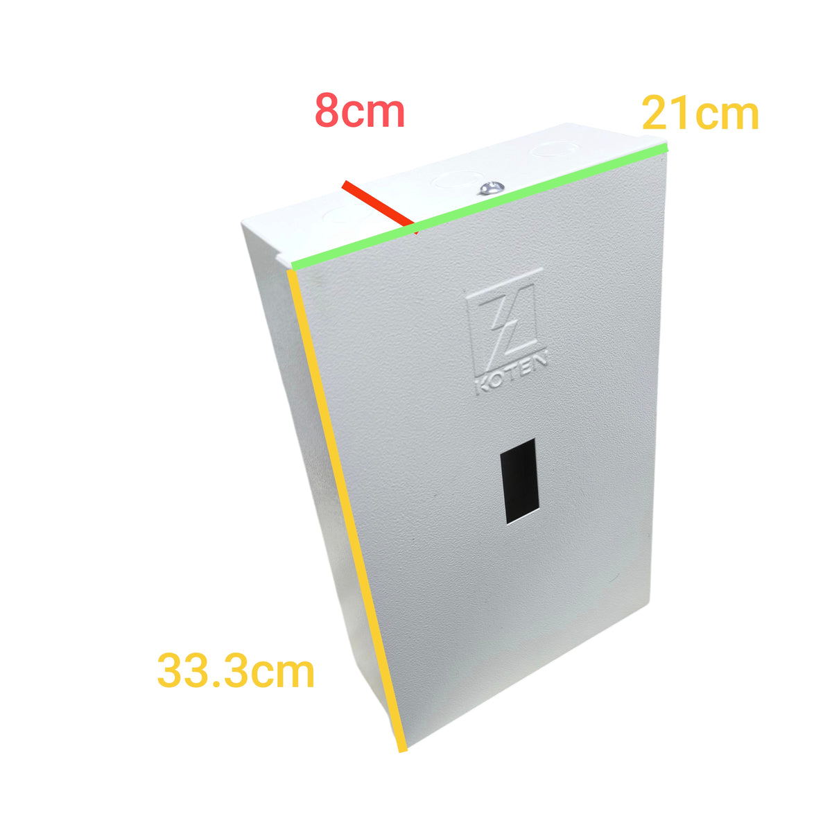 Schneider Koten Circuit Breaker with dimensions of 33.3cm x 21cm x 8cm available at electx Electrical Supply