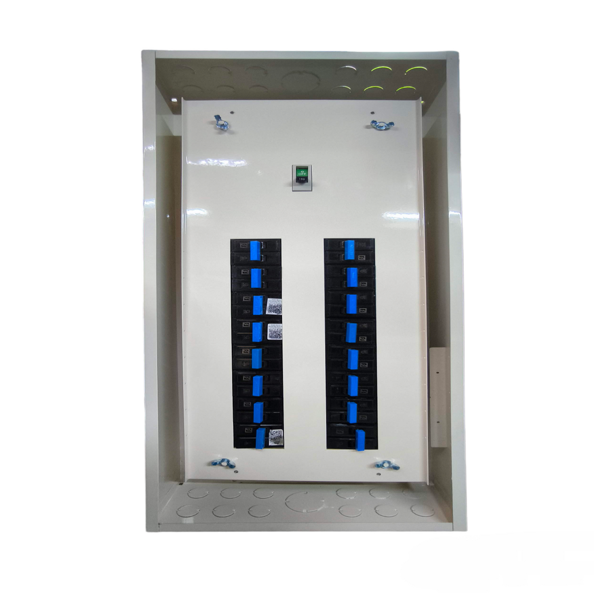 Koten 250A 2P Panel Board 16 Branches Bolt-on white metal enclosure with dual column circuit breakers