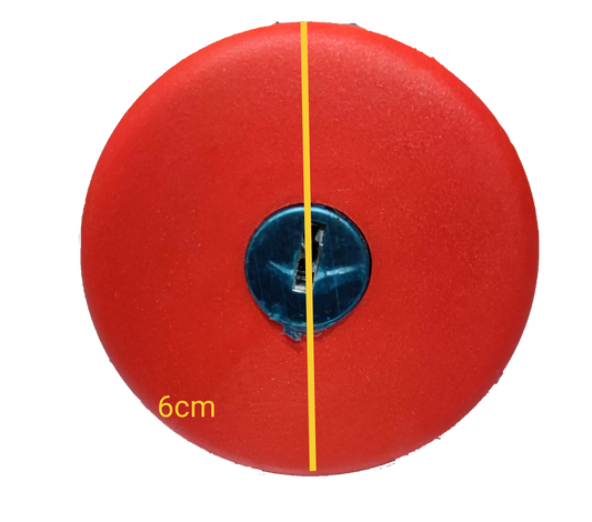 Sassin emergency push button key to unlock red circular safety switch 6cm diameter