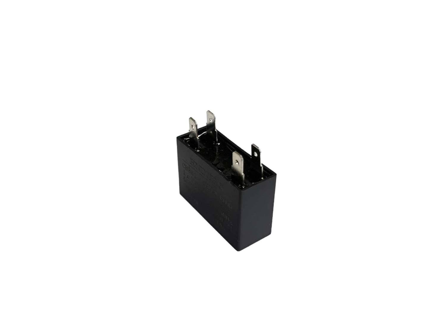 Black fan capacitor 1.0uF 450V electrical component with metal terminals from China