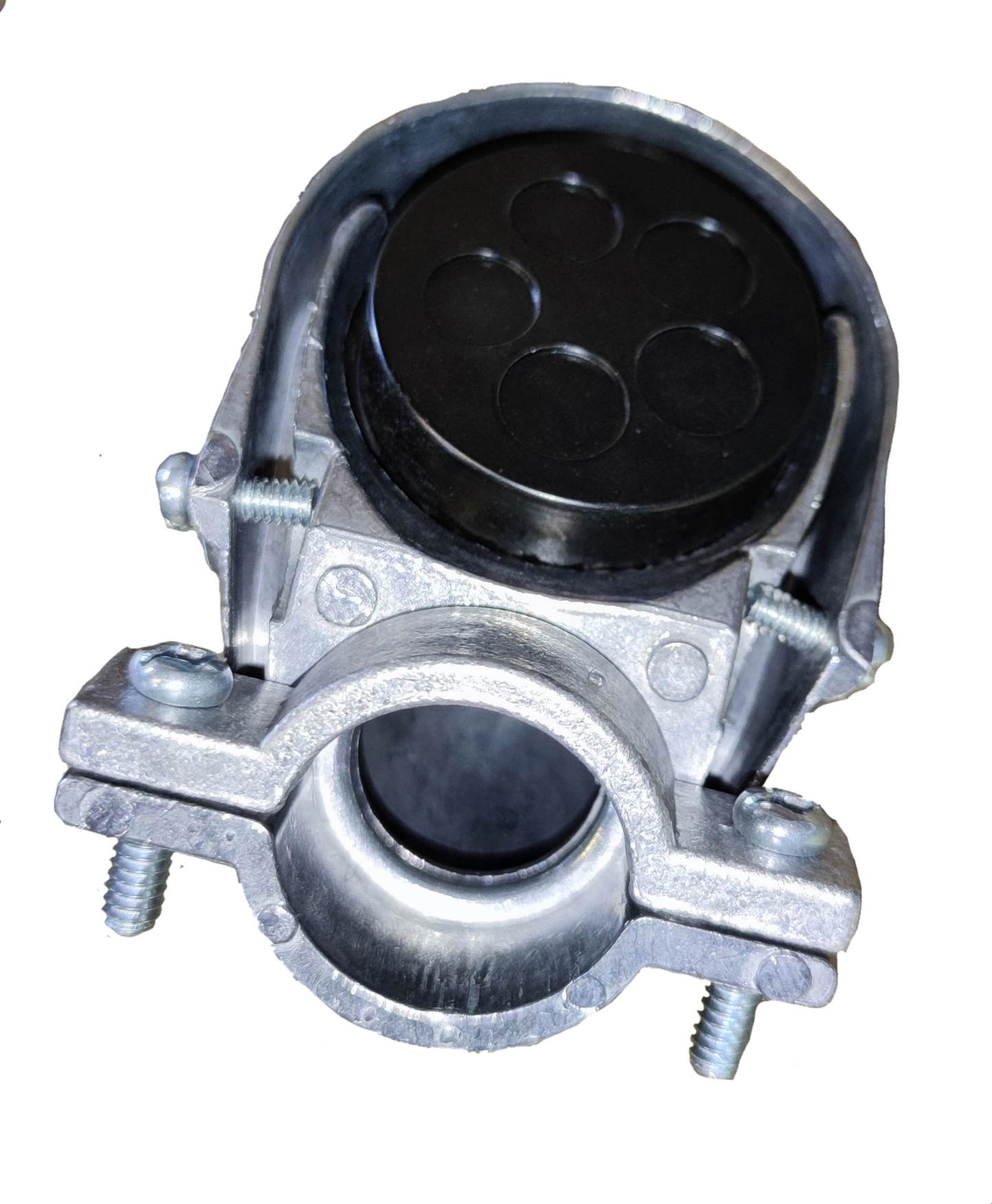 Electx Electrical Supply Entrance Cap 25mm EMT Clamp Type metal conduit fitting with black cover